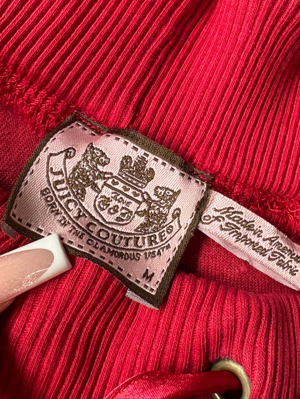juicy couture cherry red pants - Picture 2 of 3